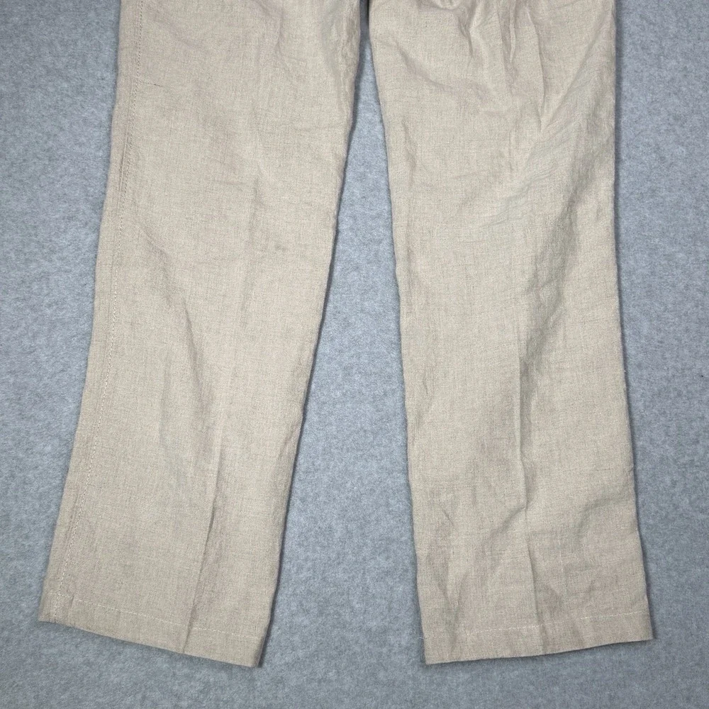 Brax Evans 100% Linen Men's 36x34 Beige Casual Business Dress Pants Summer
